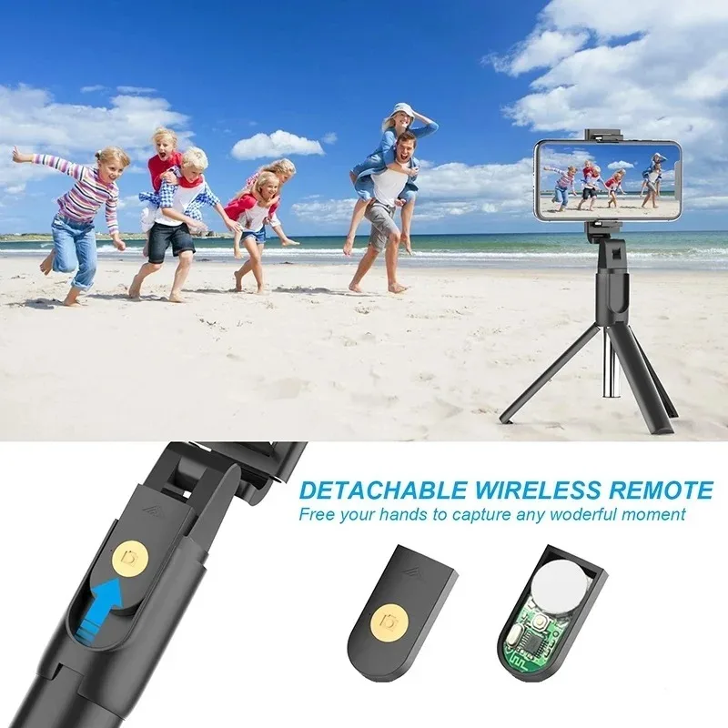 K07 Wireless Selfie Stick Tripod Stand Bluetooth 5.0 Remote Extendable Tripod for iPhone Mobile Phone Video Live Stream selfie stick tripod selfie stick sports camera selfie stick cell phone selfie stick smartphone selfie stick
