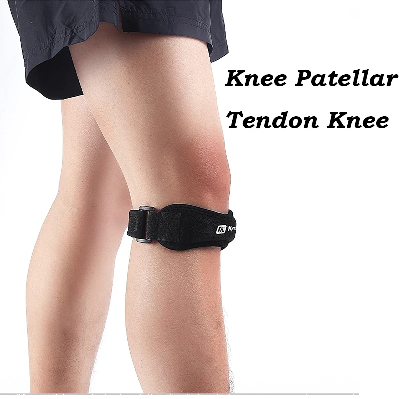 1 PC Knee Patellar Tendon Knee Support Strape Brace Adjustable Shock Absorption Compression Pad Sleeve Basketball knee pad,knee support,knee support sleeve