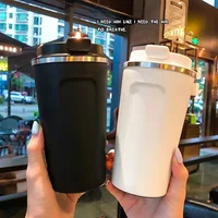 New 380/510ML Travel Stainless Steel Coffee Cup Thermal Mug Leak-Proof Thermos Bottle Tea Coffee Mug Vacuum Flask Insulated Cup 1