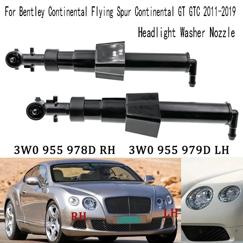 

Car Left Headlight Washer Nozzle For Bentley Continental Flying Spur Continental GT GTC 2011-2019 3W0955979D Parts Accessories