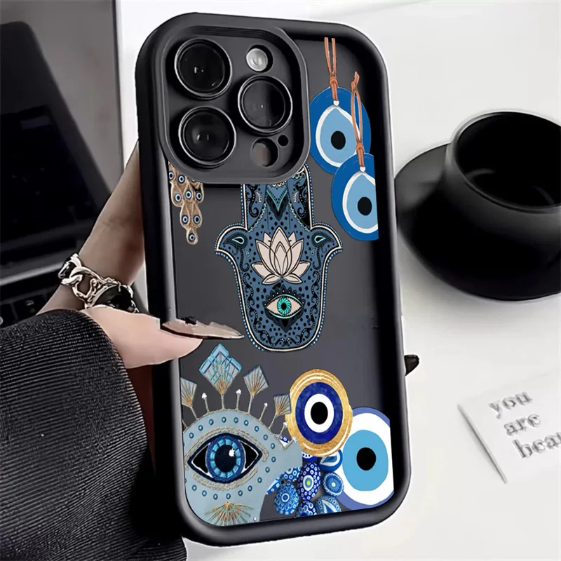 Evil Eye Art Love Heart Pattern Phone Case Cover