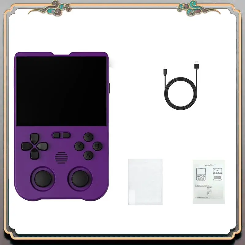A46M-XU10 Game Console 3.5 Inch IPS Screen 256G Arcade Retro Dual Joystick 3D Game Player RK3326S 64Bit 3000Mah
