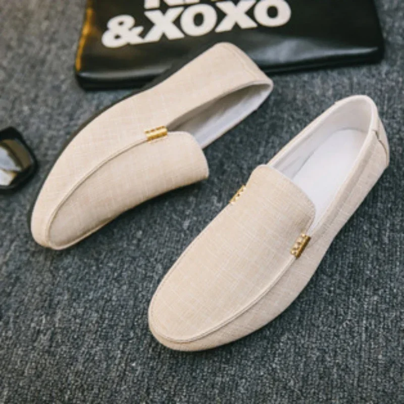 Canvas Shoes, Men Loafers, Spring Autumn Lightweight Slip-on Breathable
