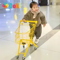 DokiToy Children's Shopping Cart Baby Supermarket Small Iron Cart Mini Play House Net Red Photography Props Gift Trolley 2023 1