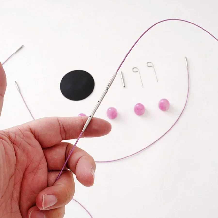 Square Needle Guidelines Diy Hand Needle Cross Border Knitting Tool Detachable Ring Sweater Set Cuff