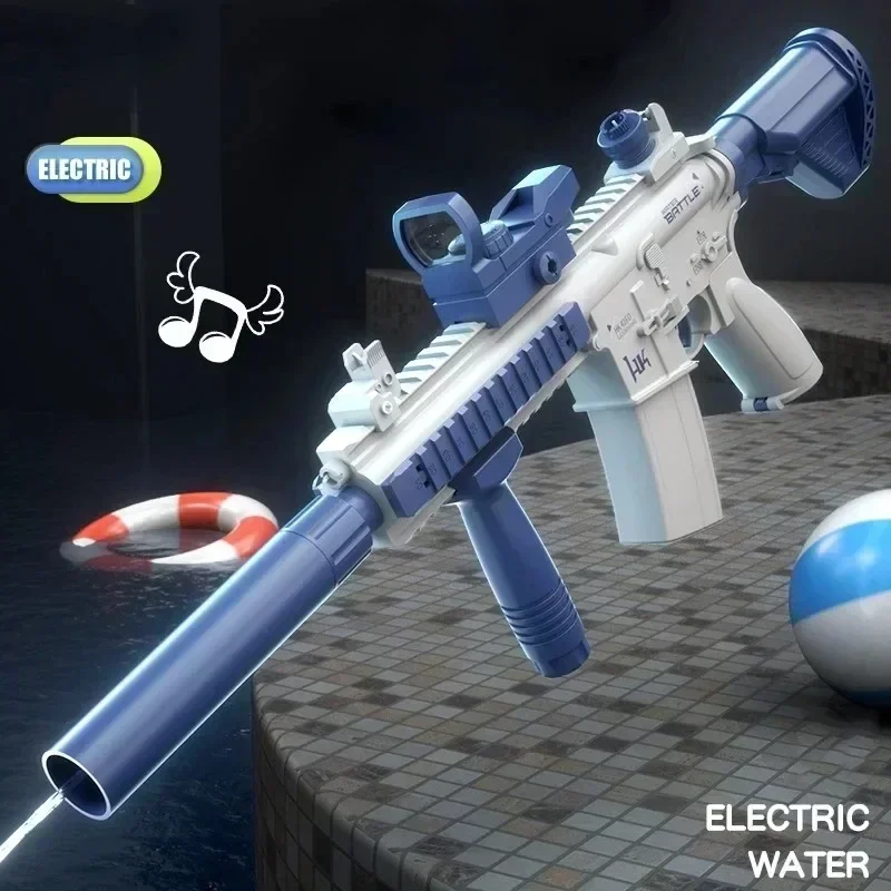 New Adult electric water gun, powerful spray, automatic water absorption, outdoor beach toy, children's gift, summer 4