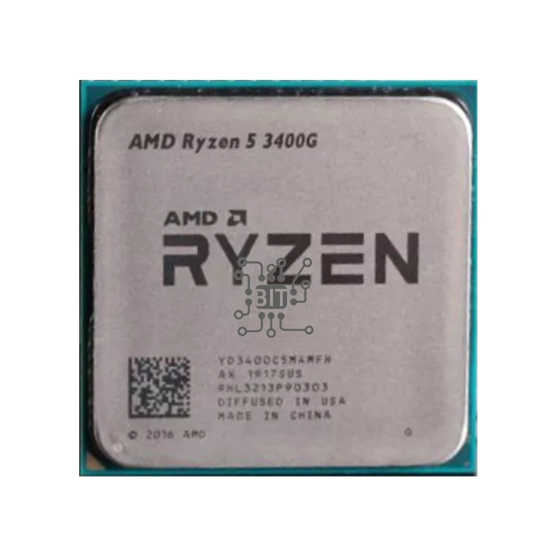 Amd Ryzen 5 3400G R5 3400G 3.7 Ghz Quad-Core A Otto Thread 65W Processore Cpu Socket Am4