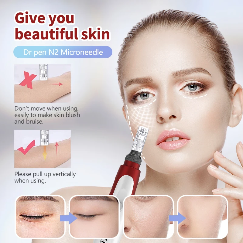 Micro Skin Pen Wireless Electric Skin Repair Tool Kit Derma Stamp Therapy Care Device Dr Pen Ultima N2 derma stamp microneedling derma pen