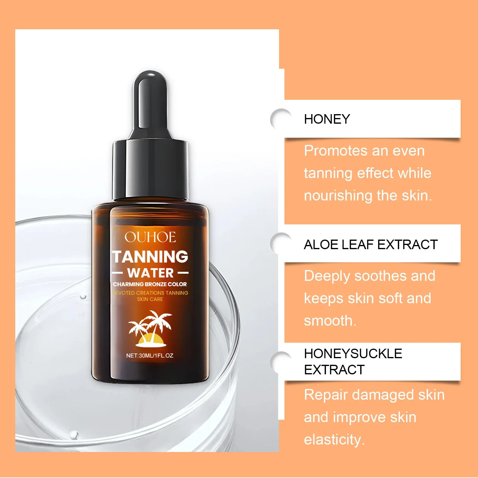 Bronzing Drops Accelerator Black Tanning Body Bronzers Moisturizing Sunbeds Solarium Beach Sunless Tanning Self Tanner Serum self tanning lotion,skin tanning cream
