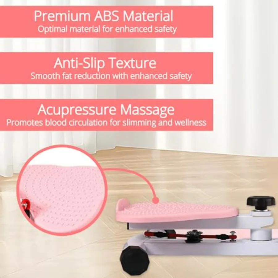 Waist Twisting Tool, Ab Machine Exercise Twist Boards with 330 lbs Weight Capacity and Ultra-Quiet Design, Pilates Waist for Wom