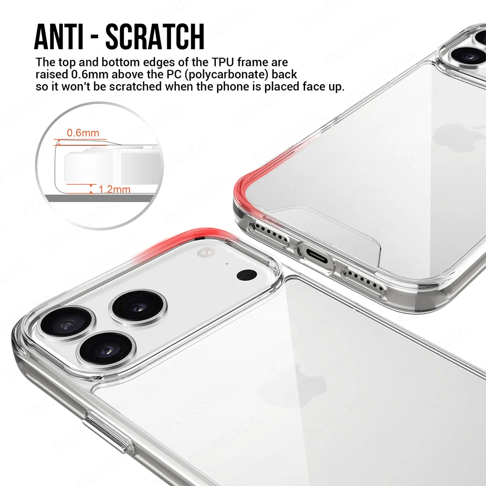 Original Beauty Transparent Acrylic Clear Phone Case Cover