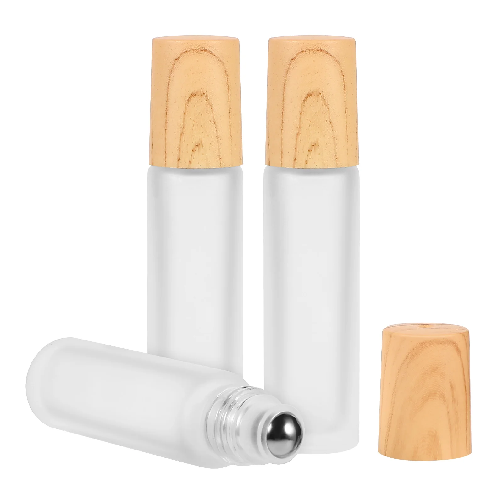 

3pcs Refillable Rollerball Bottles Empty Essential Oils Roller Bottles Glass Roll on Bottles (10ml)