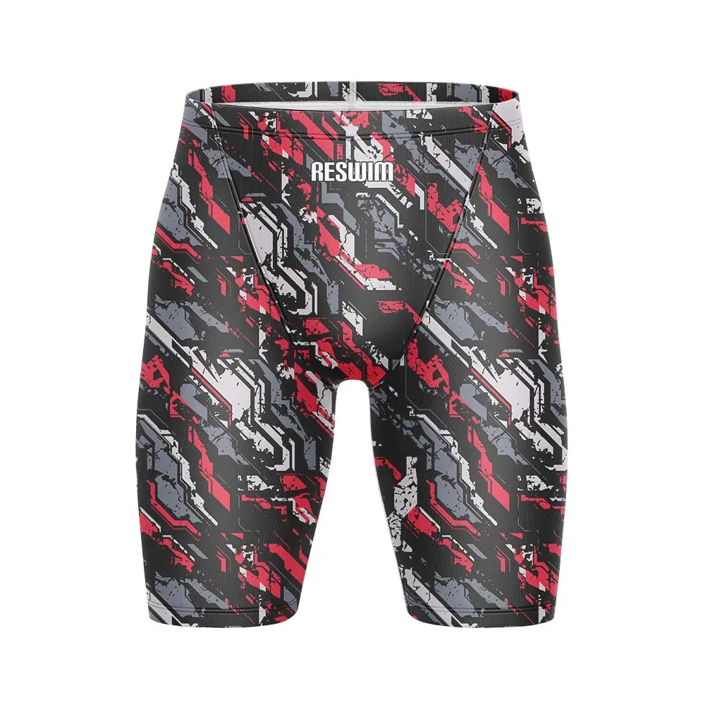 Men's Pro Swim Jammer Swimsuit Swimming Trunks Beach Tights Shorts Athletic Training Swimwear Racing GYM Running Surfing Pants