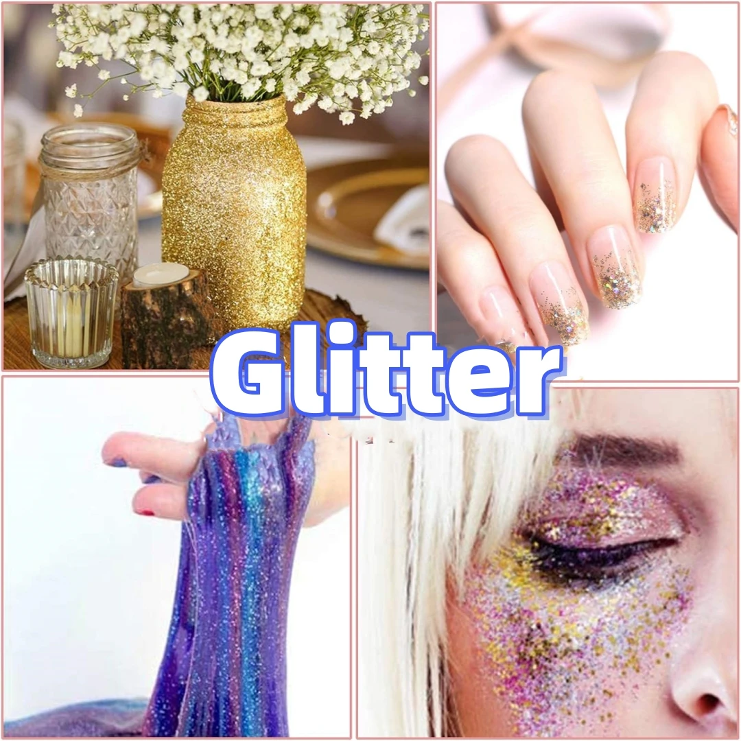 Holographic Laser Extra Fine Glitter Powder for Dazzling Nail Art and DIY Crafts