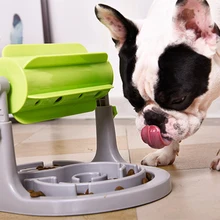 Pet Slow Feeder Interactive Dog Puzzle Toys Adjustable Height Food Dispensing Treat Boredom Health Diet Food Dispenser Utensils