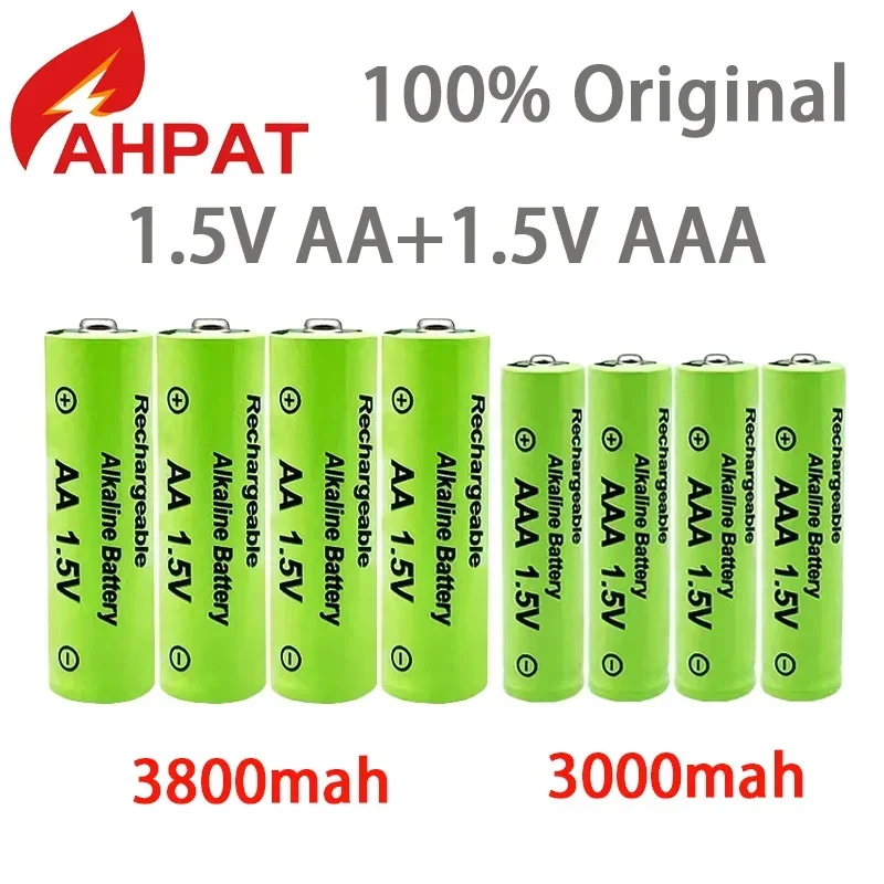 1.5V AA + AAA NI MH  AA Battery AAA Alkaline 3800-3000mah For Torch Toys Clock MP3 Player Replace Ni-Mh Battery 2