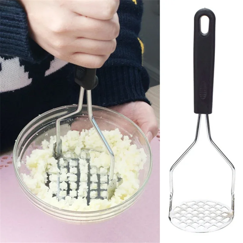 Stainless Steel Potato Masher Ricer Kitchen Gadget Puree Garlic Presser for Vegetable Fruit Press Maker Accessories potato masher