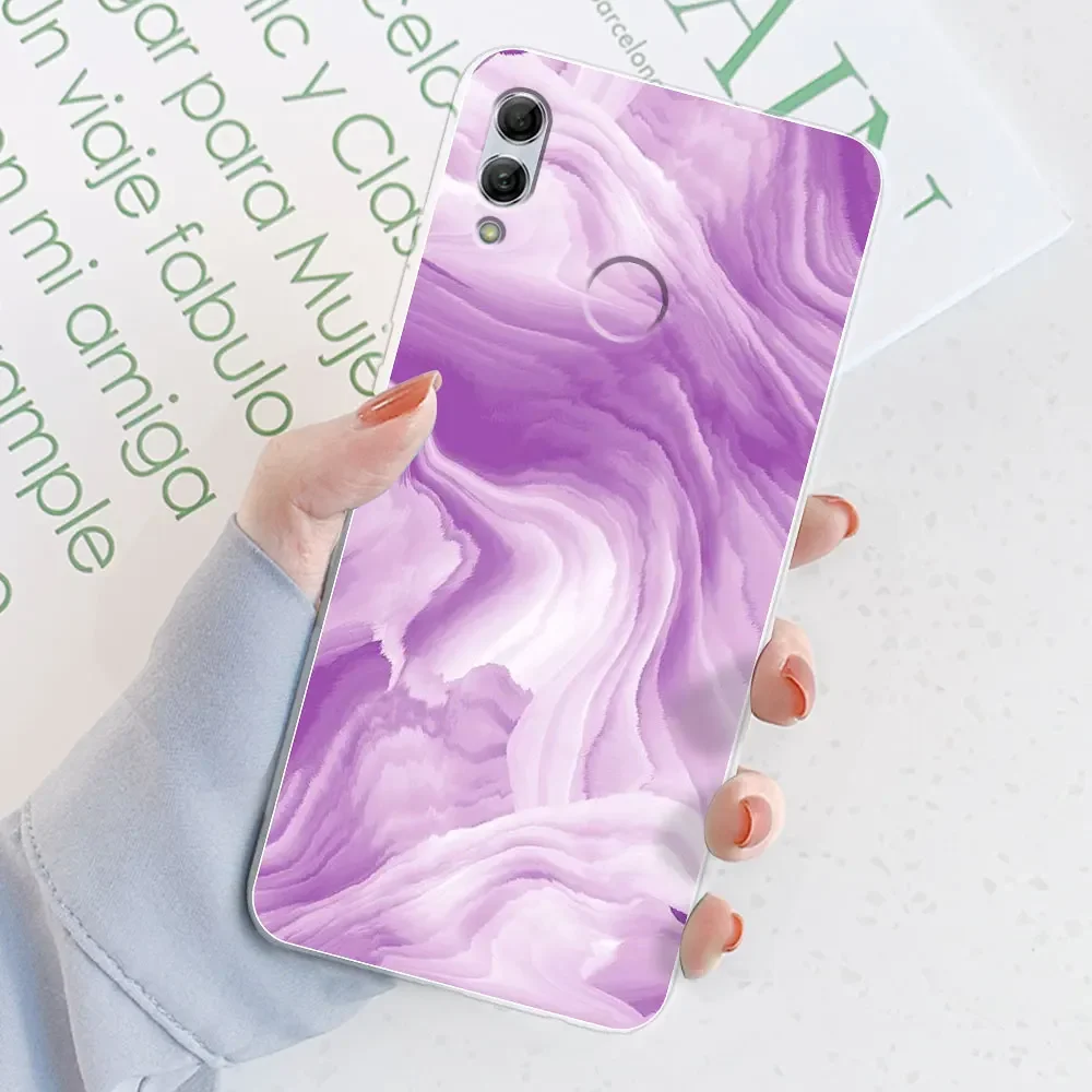 Vibrant Watercolor Marble Transparent Silicone Case