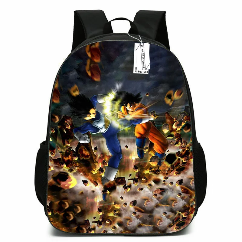 thumbnail image 1 of Mochila con figura de anime Dragon Ball Z, nueva mochila de dibujos animados de Super Saiyan Goku, bolsa para estudiantes, juguetes para adolescentes y niños, regalos, lonchera, 2024, 1 of 5