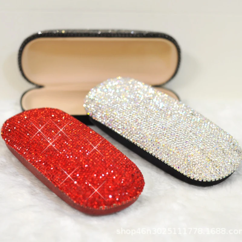 

Коробка для хранения очков со стразами, коробка для хранения очков при близорукости, винтажные контейнеры для хранения очков, декоративная коробка для хранения с крышкой, бесплатная доставка