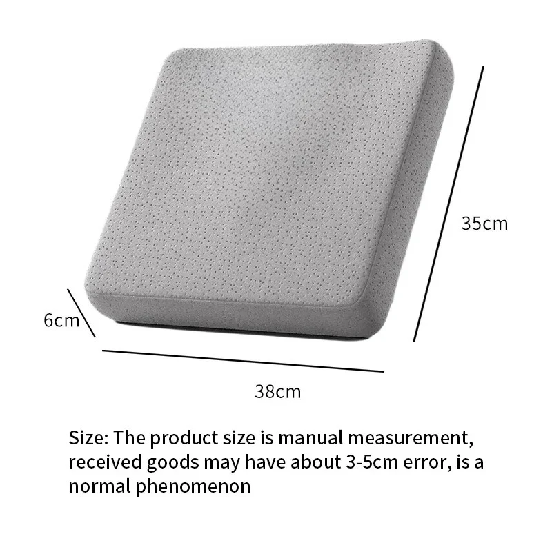 Ergonomic Memory Cotton Office Cushion Hemorrhoid Cushion Chair Cushion A Sitting Artifact Butt Pad, for Long Hours of Sitting
