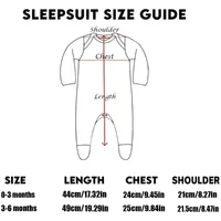MOM+DAD=ME Print Baby Sleepsuit Long Sleeve Round Neck Infant Bodysuit  Newborn Shower Gifts Boy Girl Cute Infant Sleepsuit 2