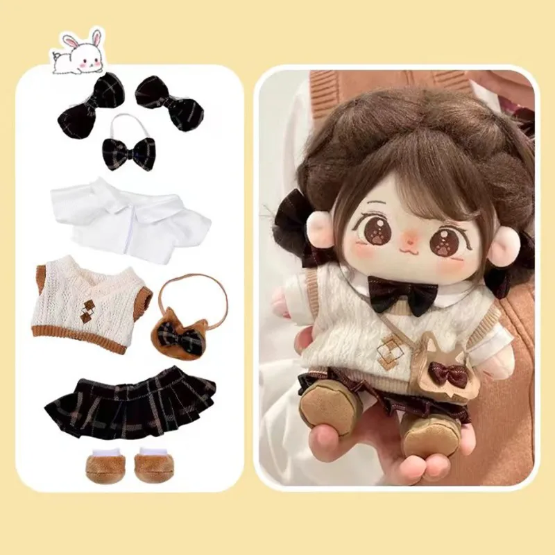 Tenue Complète Scolaire Chic pour Poupée Peluche 20cm
