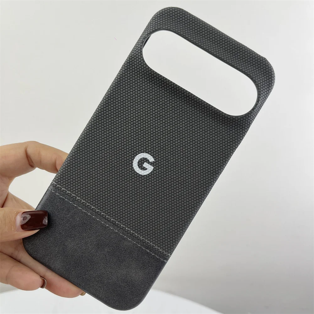 Luxury Matte Cotton Linen Leather Phone Case - Fashionable Simple Shockproof Protection Cover
