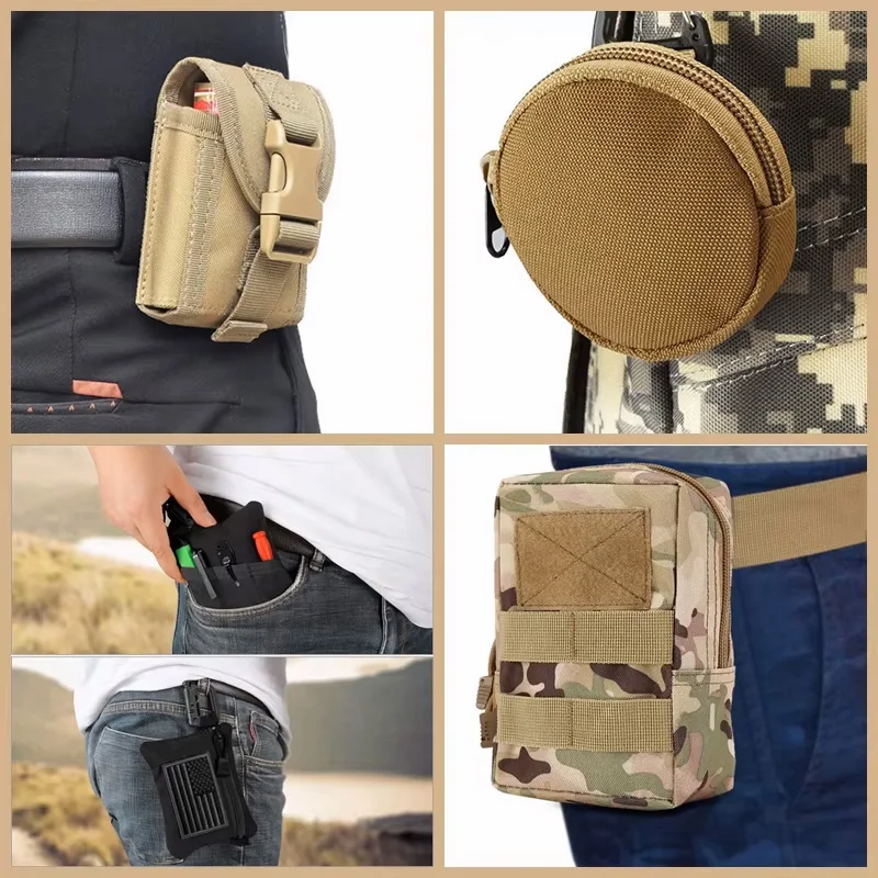 OPHIDIAN Tactical Waist Bag Molle Pouches Gear Men Phone Pouch Camping Hunting Accessories Belt Fanny Pack EDC Pack