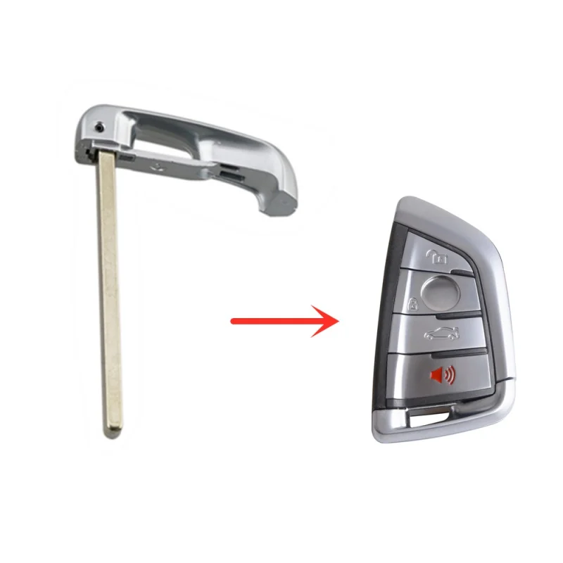 Hindley Key Blade For BMW MiNi 3 5 6 7 series X5 X6 New 5 7 Series Emergency Uncut Insert Blank Key Blade Smart Remote Fit