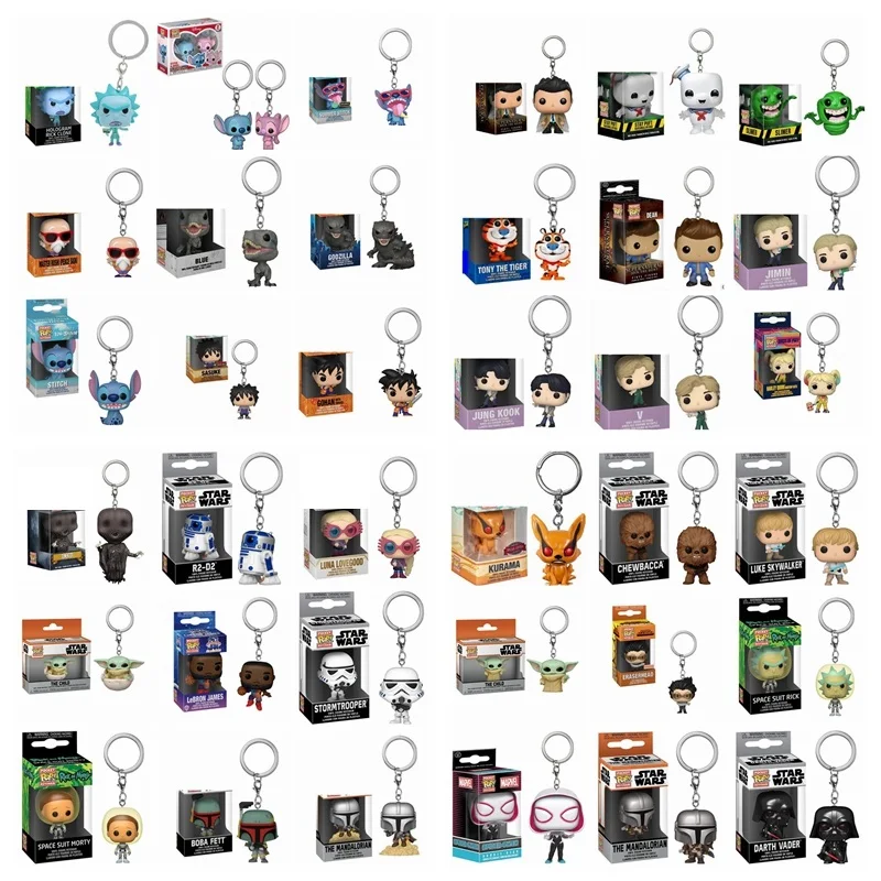 2022 Funko POP Драконий жемчуг Строительная игрушка летний Стич Ангел Рик и Морти