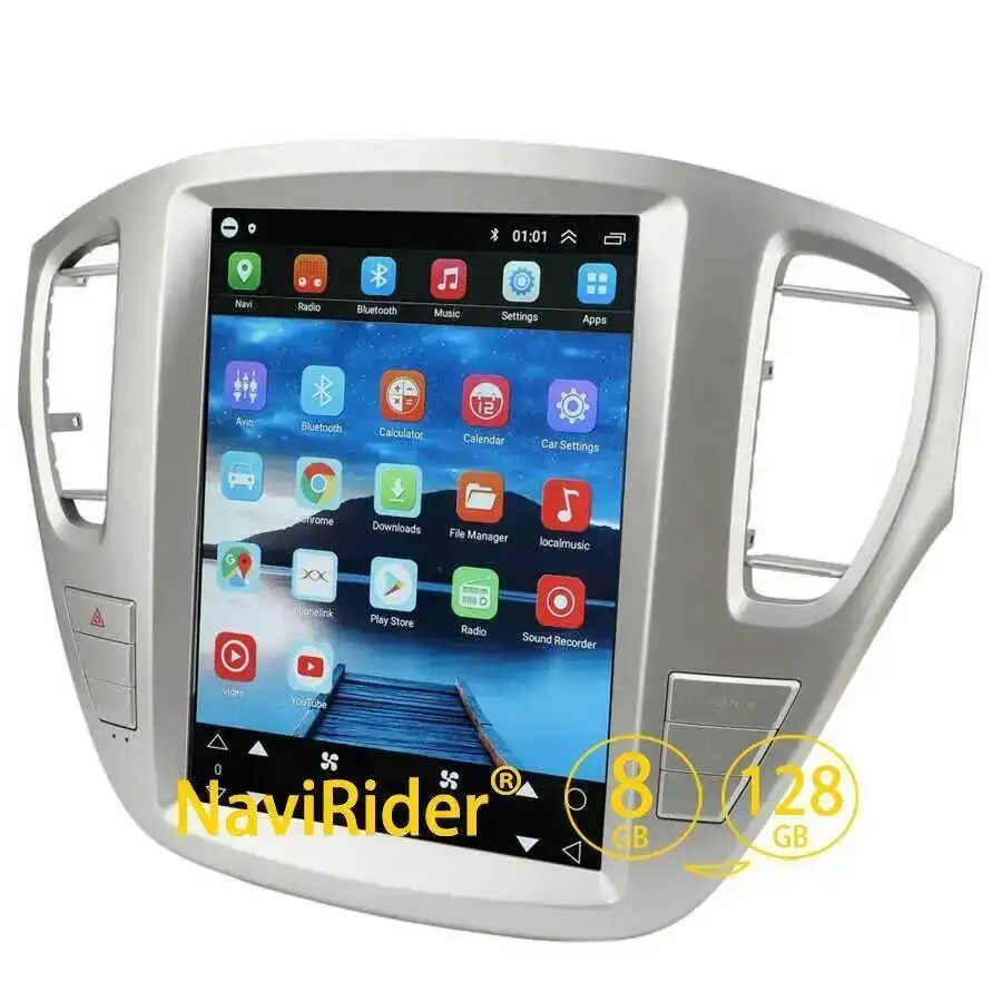 Black Color Car Multimedia Player For Toyota Highlander Kluger 2001-2007 4G WiFi