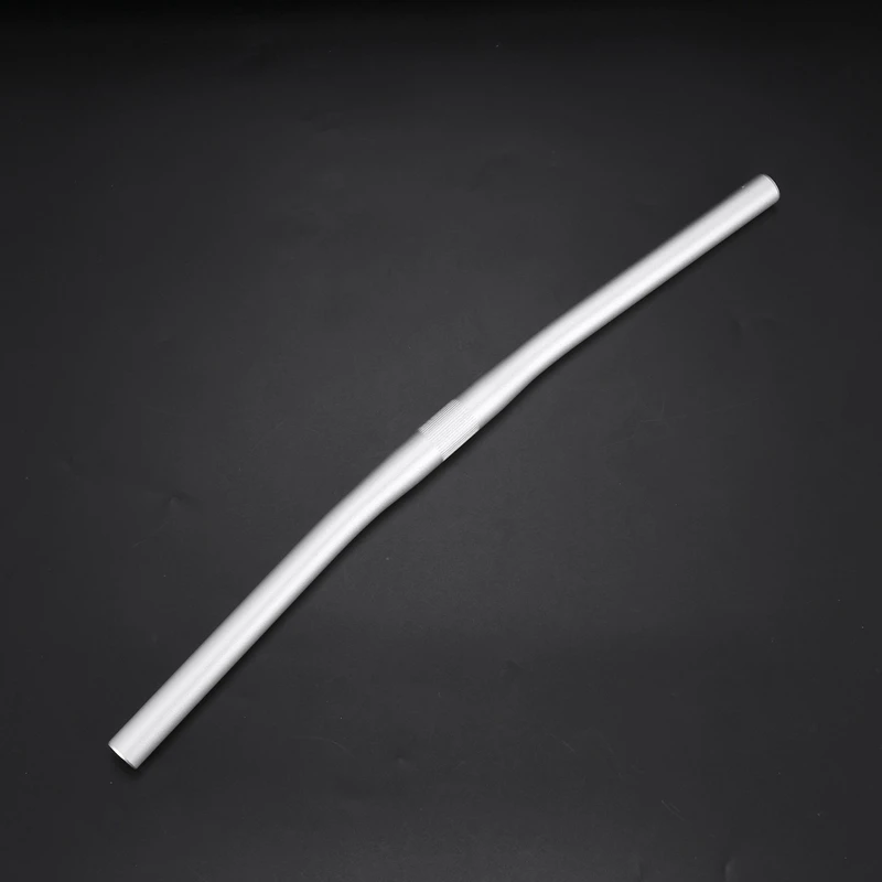 2X Alloy Fixed Gear Bicycle Cycling Straight Fixie Bike Straight Bar Handlebar Color:Silver