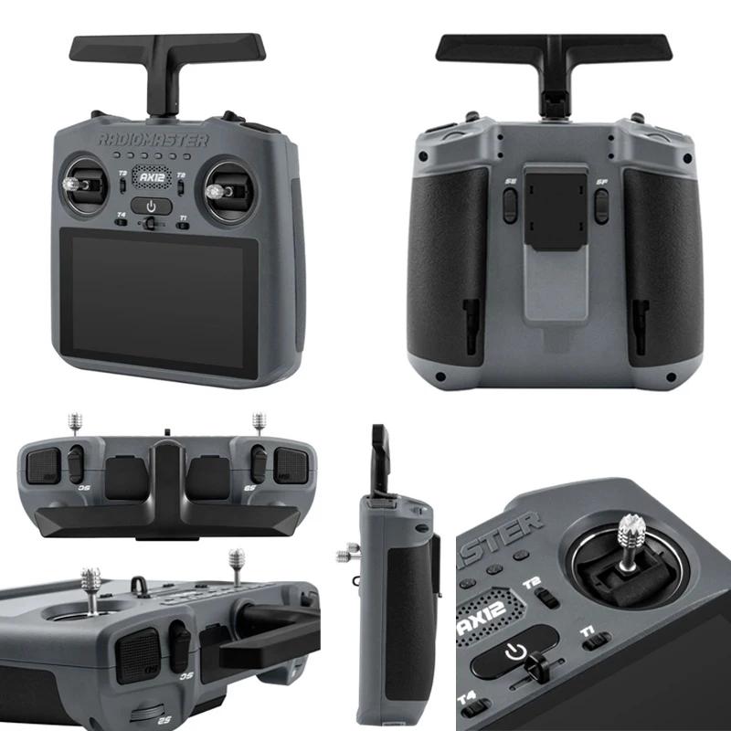 새로운 AX12 안드로이드 리모컨 ExpressLRS HD 터치스크린 2.4G HDMI 입출력 지원 FPV RC 드론 컨트롤러