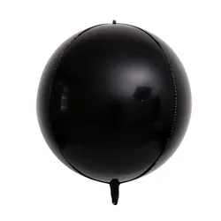 Elevate Your Celebration with Metallic Silver Foil Balloons - Set of 10 - 32Inch (Black)
