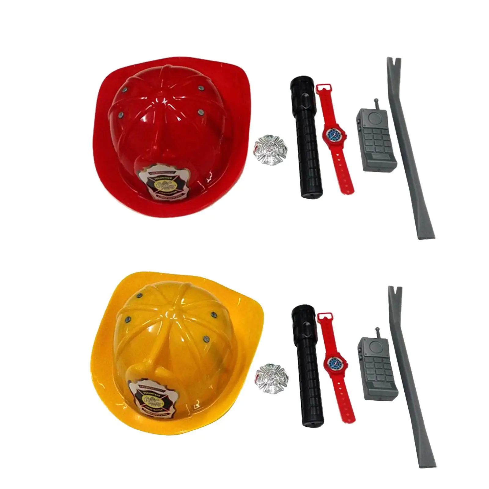 

6 Pieces Kids Fireman Role Play Toy for Performance Show Birthday Party Gift