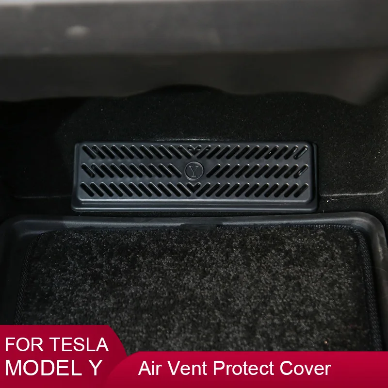 

Tesla модель Y 2022 2023 2024 аксессуары под сиденье заднее вентиляционное отверстие Защитная крышка Анти-Блокировка заднего сиденья Выходная решетка защита