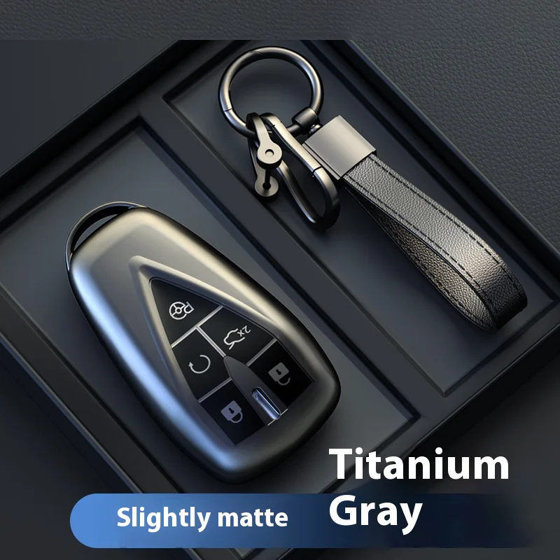 Neues Titan-graues Autoschlüsseletui für Changan CS35PLUS CS35 Plus CS55 PLUS CS75 PLUS Eado UNI-T UNI K Oushang X5 X7 EV-Schlüsselabdeckung – Detail 9
