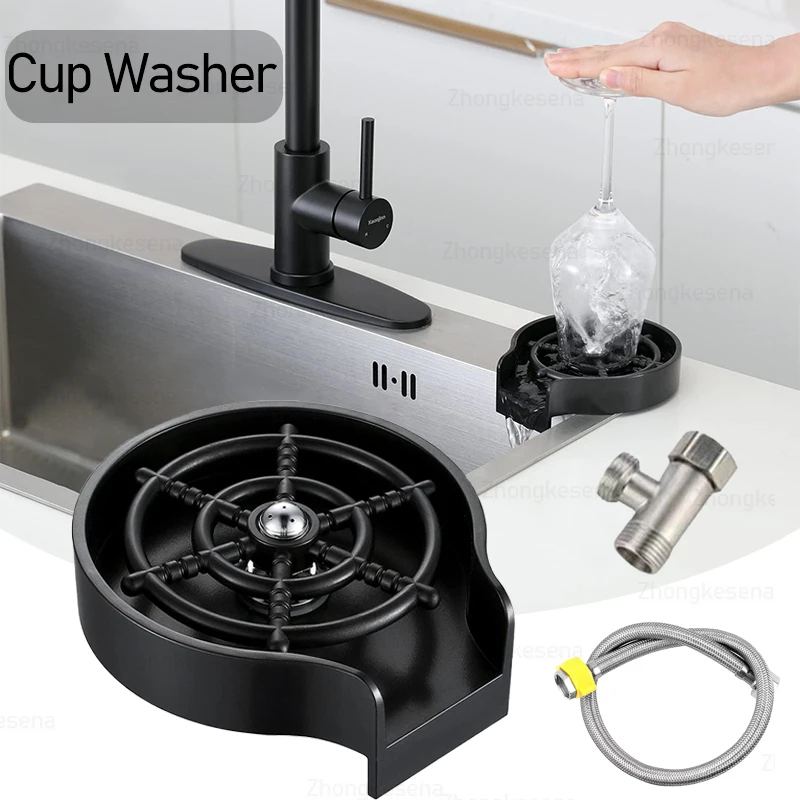 High Pressure Faucet Glass Rinser Automatic Cup Washer Bar Kitchen Bee – QH  Traders