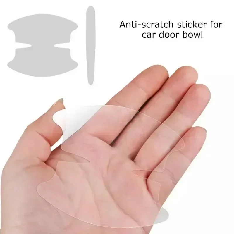 Car Stickers Car Door Handle Protective Sticker Wear Resistant Scratch Resistant Transparent Protective Strip TPU Door Bowl Stick