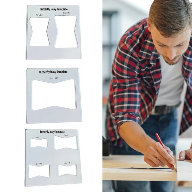 Modello Router 10 In 1 Per Legno - Intarsio Farfalle E Papillon, Kit Maschere Decorative