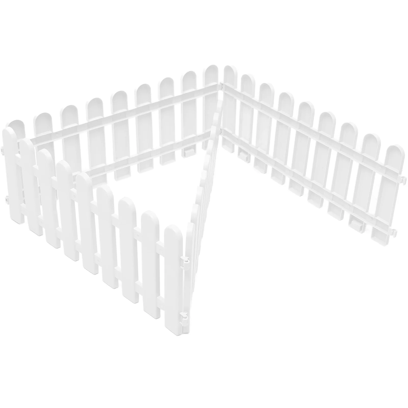 Garden Fence Garden Fence Edging Border Lawn White Decorative Picket Plastic Outdoor Barrier Flower Pet Fences Yard Panels Path Edgings