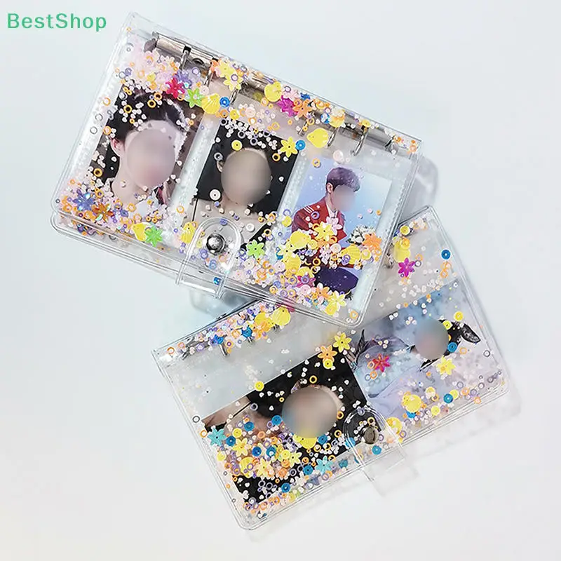 Glitter Bead Shell Transparent Notebook Planner Organizer Binder Books Notebook Protector Case Photo Album DIY Refills Suppliers