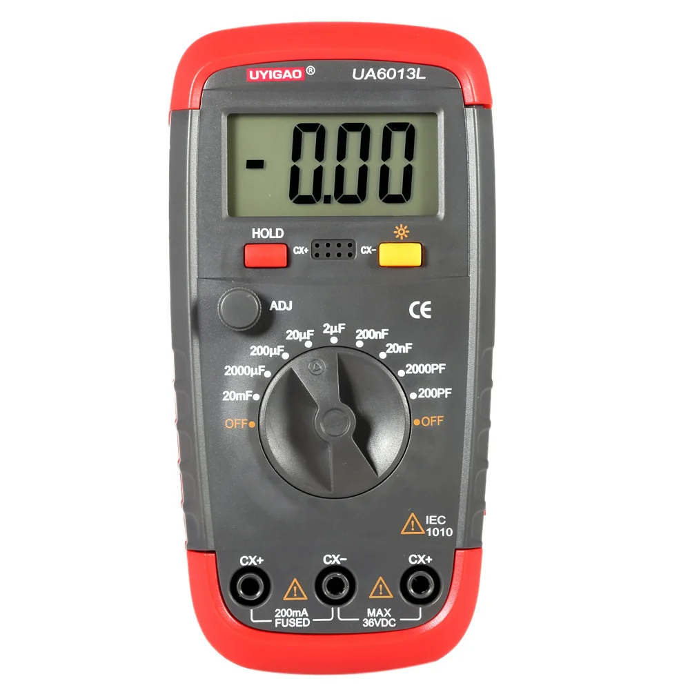 Professional Capacitance Meter Digital LCD Capacitor Tester Electronic Diagnostic Tool YIGAO UA6013L