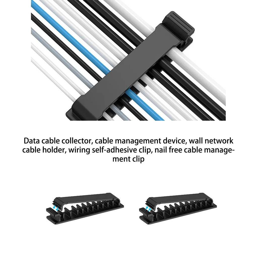 

Cable Management Organizer Clip Cellphone Wire Organizing Holder Bedroom