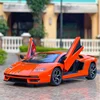 1:24 Lamborghini Countach LPI 800-4 Alloy Sports Car Diecast Model Sound Light Toy Display Ornaments Gift for Childrens C148 1