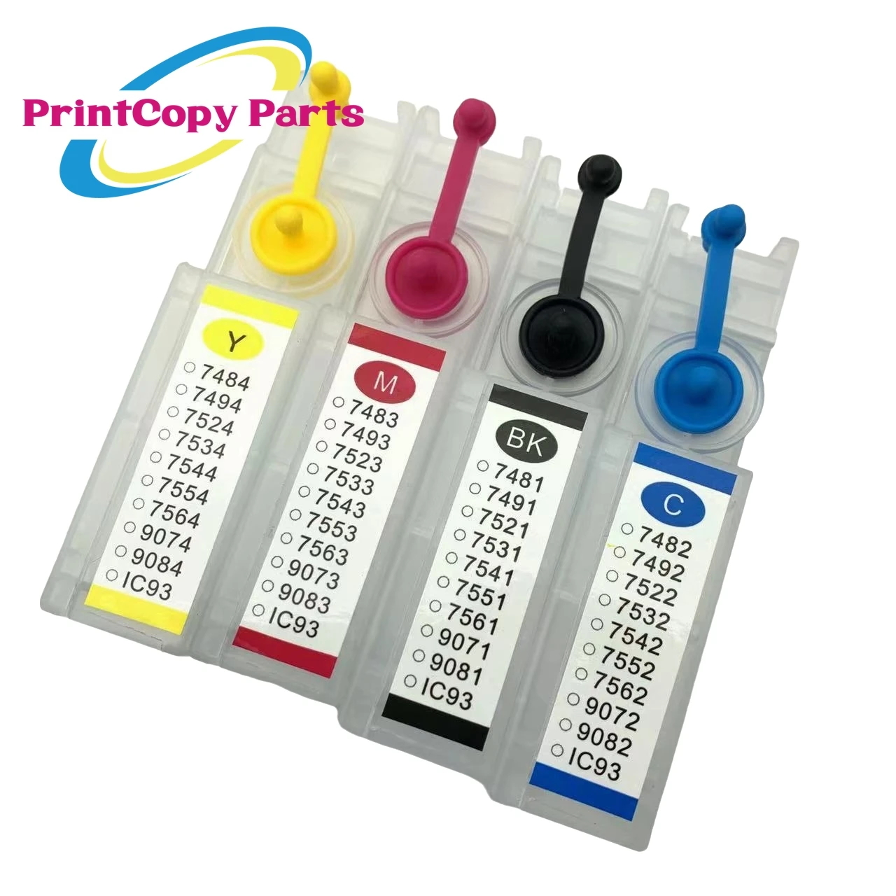 Description Picture 3 of item1Set T9071 T9072 T9073 T9074 Refill Ink Cartridge with Chip for Epson Workforce Pro WF-6090 WF-6590 WF6090 WF6590