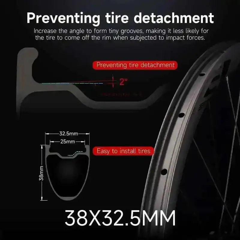 ELITEWHEELS SLR GRAVEL Carbon Wheelset  Ratchet System 36T Disc Brake Cyclocross 700C Wheels Center Lock SHIMAN0 XDR Hub 35x34mm - Image 5