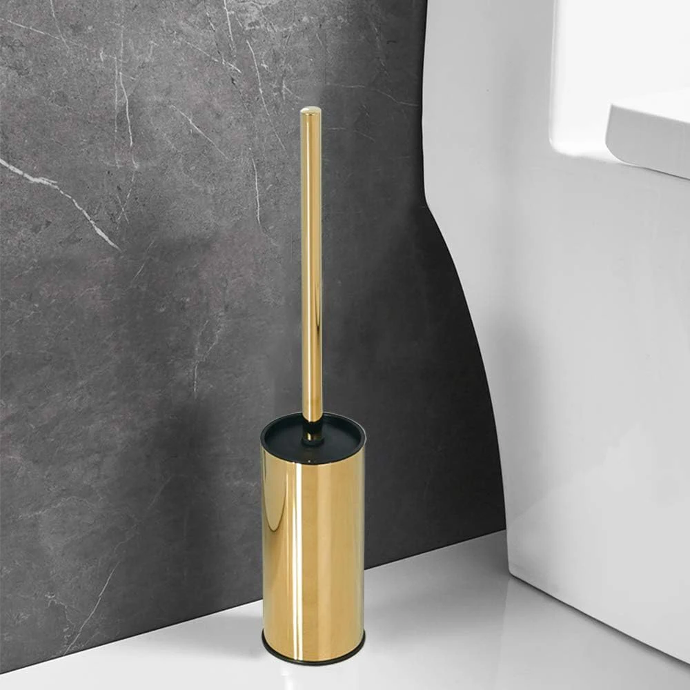 Toilet Brush Holder Floor-standing Bathroom Cleaning Brush Toilet For Cleaning Storage Space Stainless Steel Clean Tools