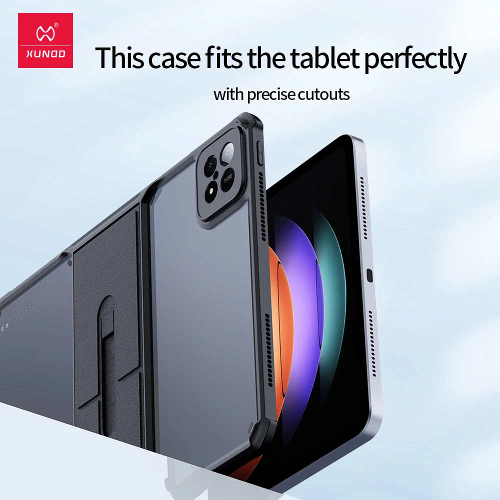 Xundd-capa Protetora à Prova de Choque para Tablet Tampa Transparente com Suporte Xiaomi Pad 6s Pro 12.4 - Imagem 4